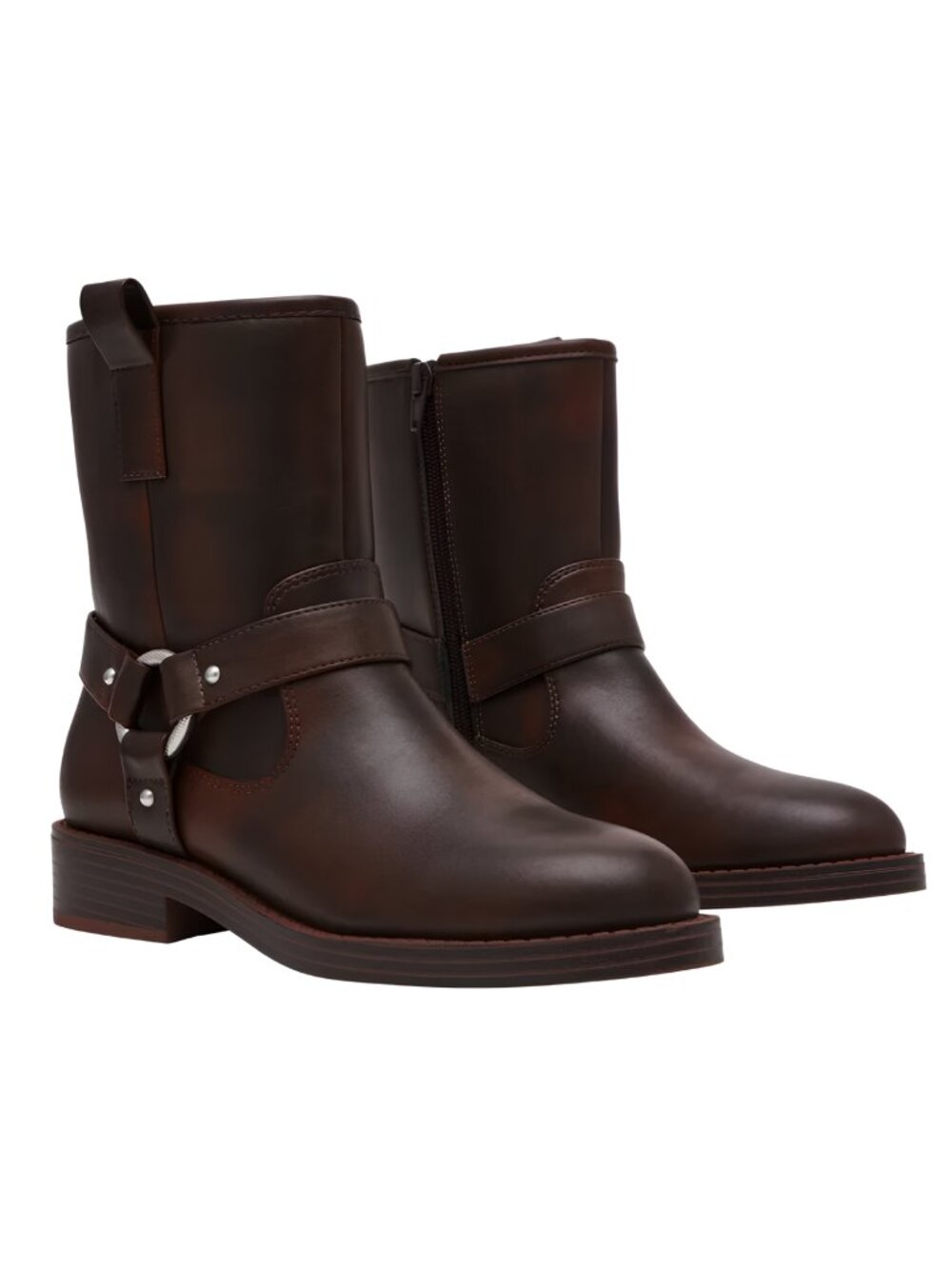 N.W.T DV by Dolce Vita Women's Brown Moto Mid-Calf Boots W/Zip Closure Size 9